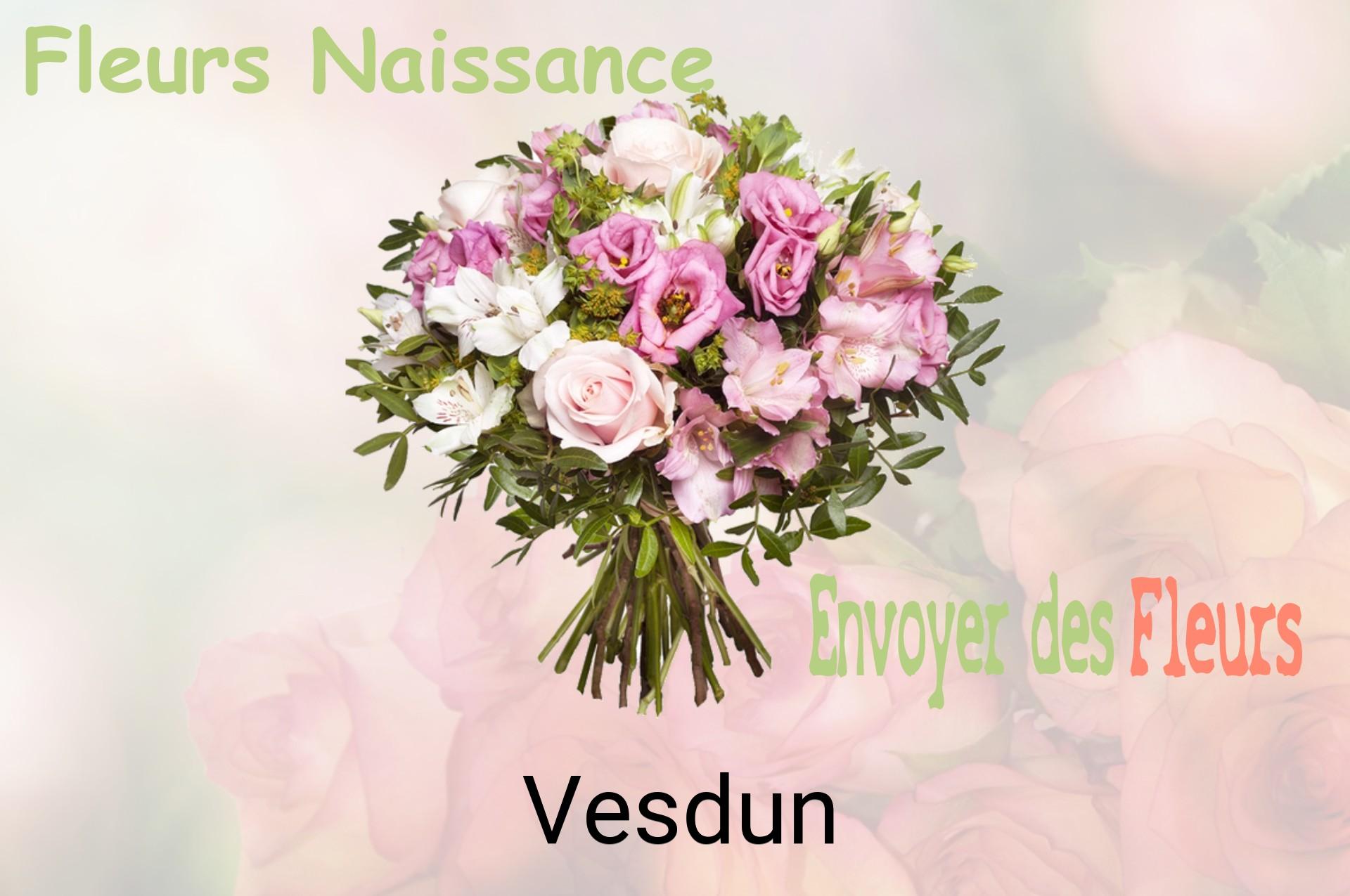 Bouquet de fleurs de naissance livré à Vesdun